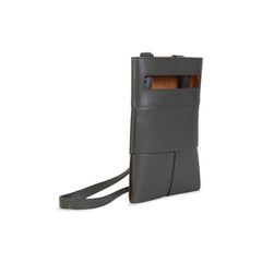 Bottega Veneta Intrecciato Woven Crossbody Bag Grey