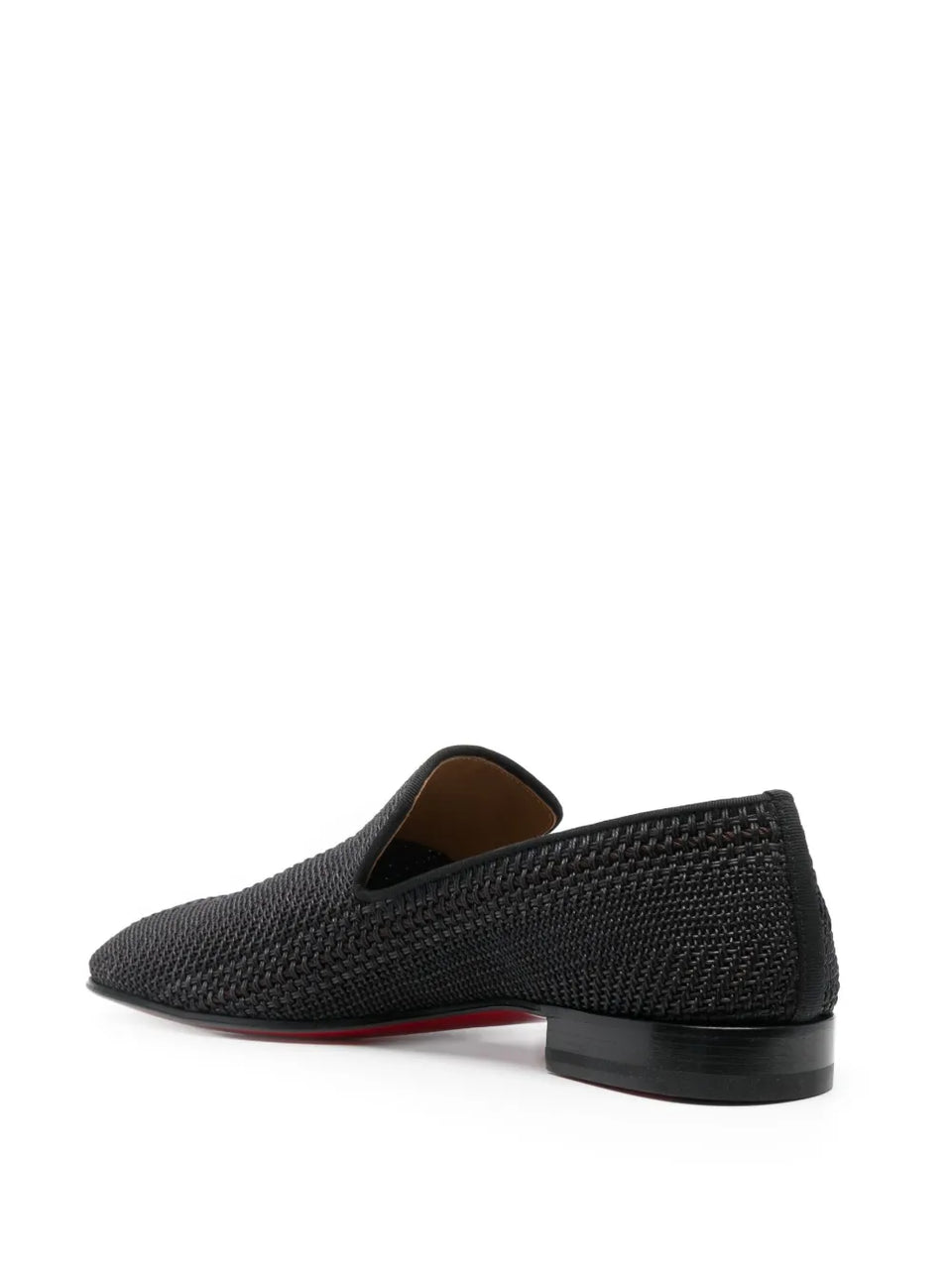 interwoven leather loafers