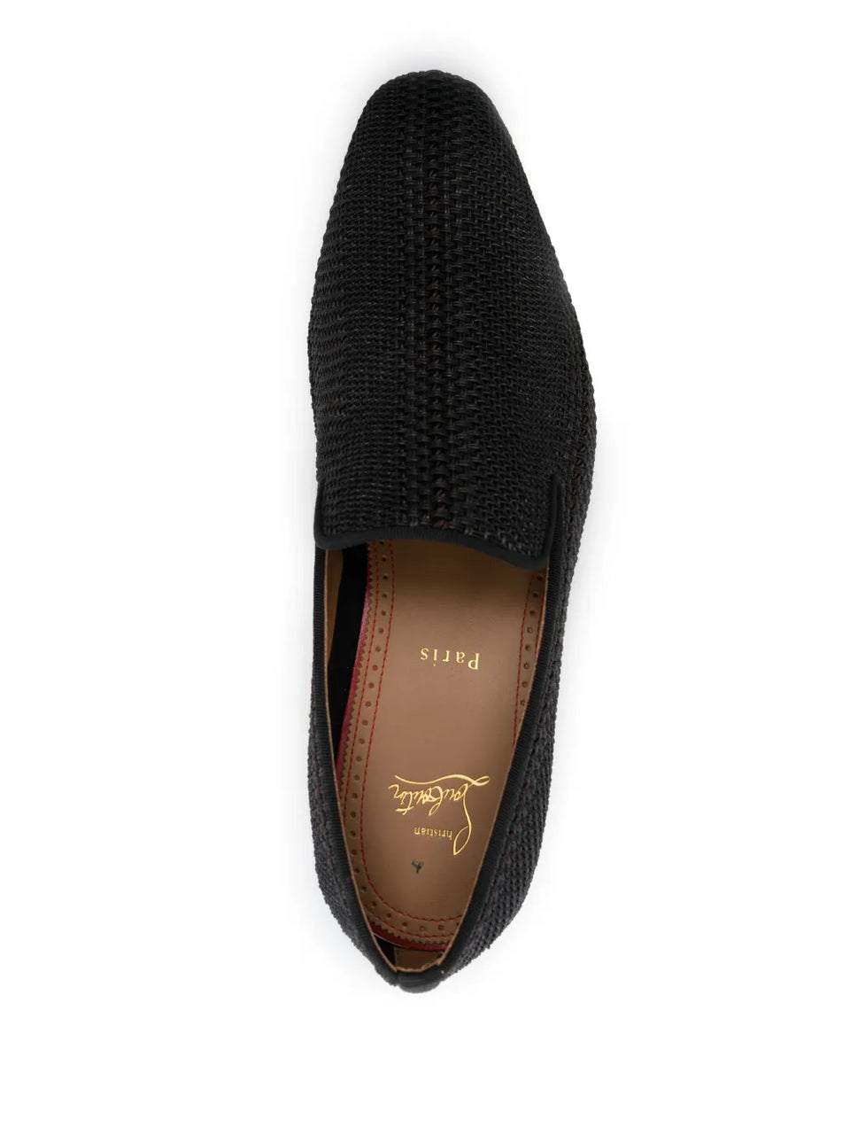 interwoven leather loafers
