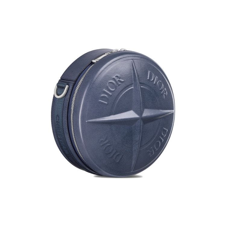 Dior x Stone Island Round Bag Blue