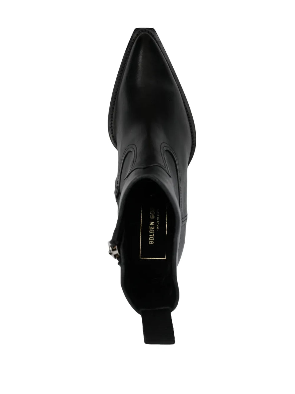 50mm pointed-toe leather boots