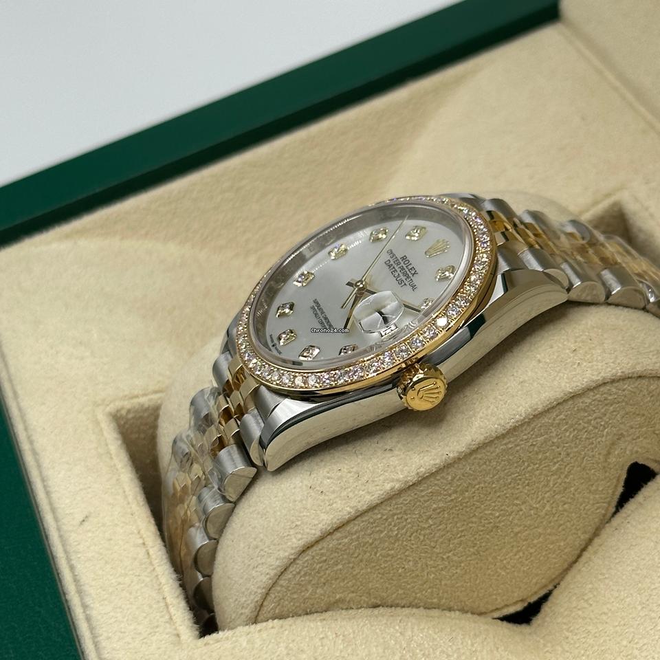 Rolex | Datejust | 126283RBR | Gold/Steel | 36 mm | Gold/Steel | Mother of pearl | Automatic