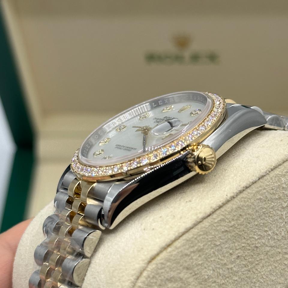 Rolex | Datejust | 126283RBR | Gold/Steel | 36 mm | Gold/Steel | Mother of pearl | Automatic