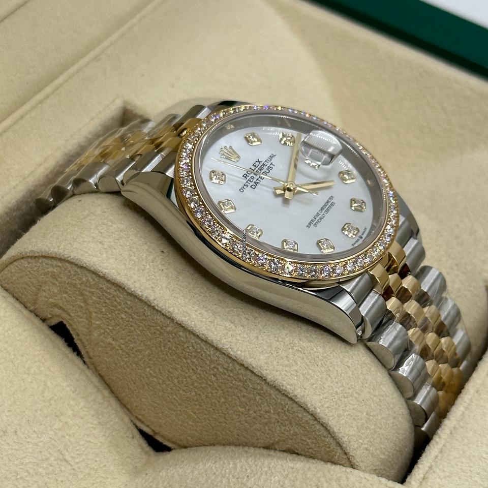 Rolex | Datejust | 126283RBR | Gold/Steel | 36 mm | Gold/Steel | Mother of pearl | Automatic