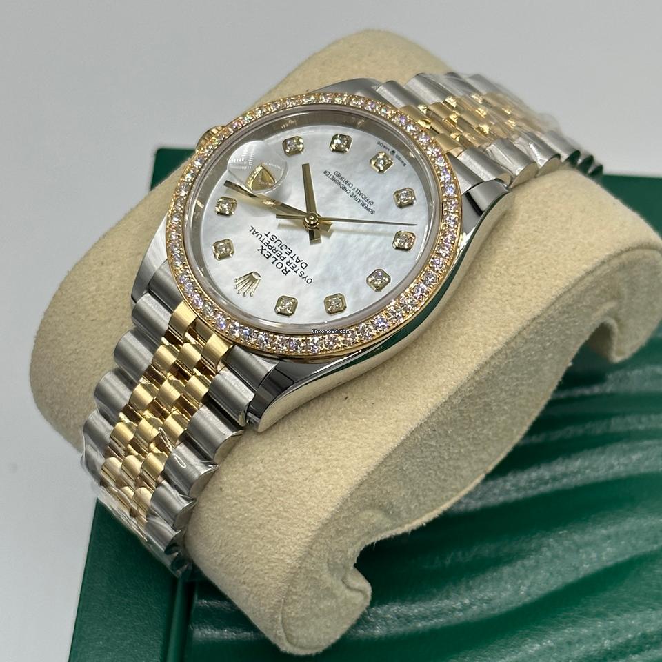 Rolex | Datejust | 126283RBR | Gold/Steel | 36 mm | Gold/Steel | Mother of pearl | Automatic