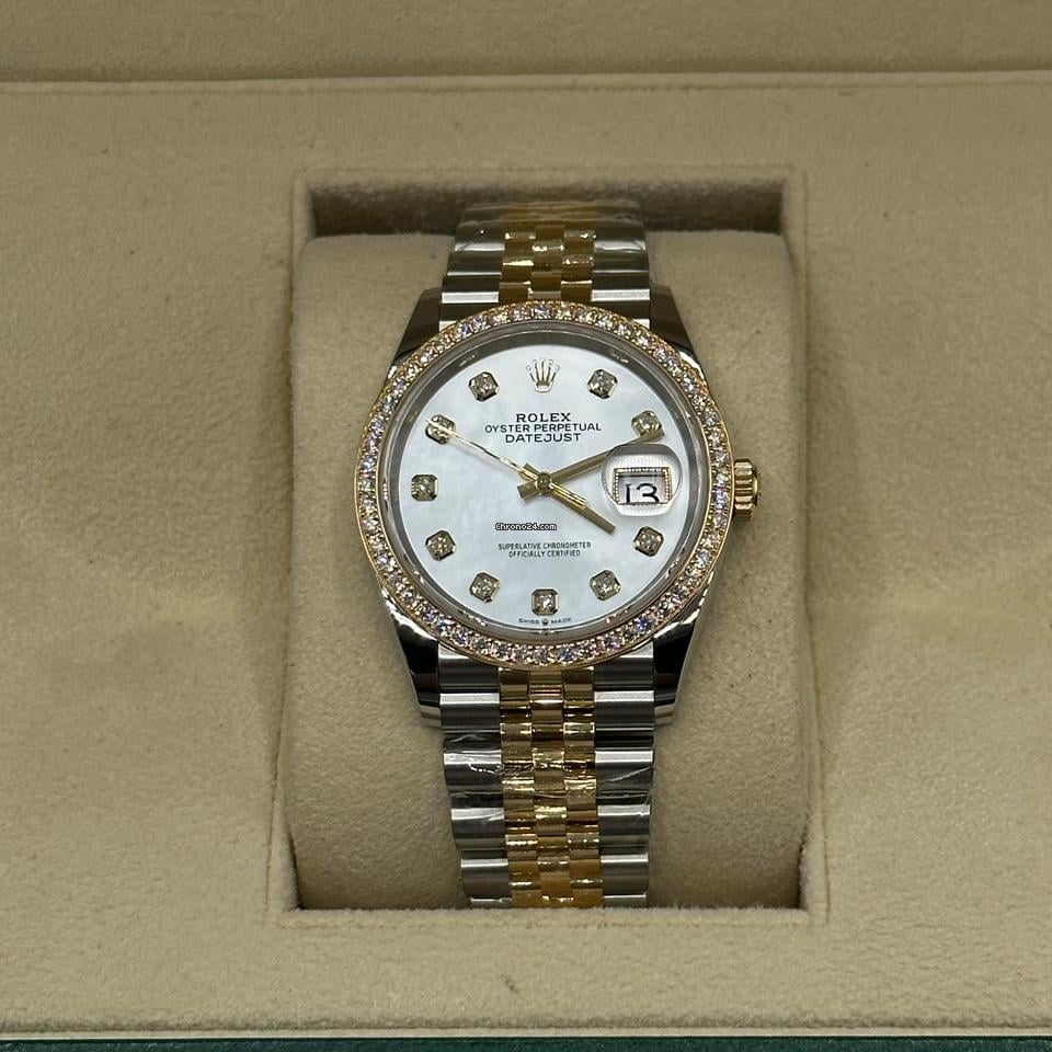 Rolex | Datejust | 126283RBR | Gold/Steel | 36 mm | Gold/Steel | Mother of pearl | Automatic