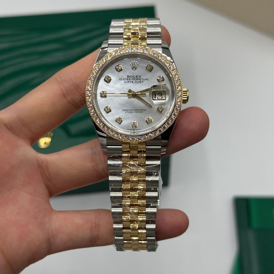 Rolex | Datejust | 126283RBR | Gold/Steel | 36 mm | Gold/Steel | Mother of pearl | Automatic