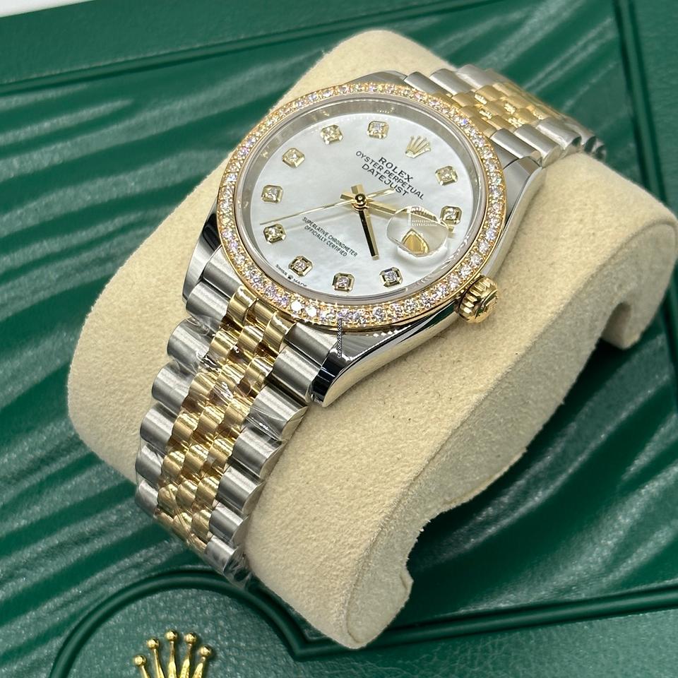 Rolex | Datejust | 126283RBR | Gold/Steel | 36 mm | Gold/Steel | Mother of pearl | Automatic