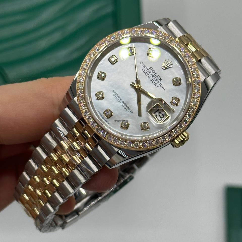 Rolex | Datejust | 126283RBR | Gold/Steel | 36 mm | Gold/Steel | Mother of pearl | Automatic
