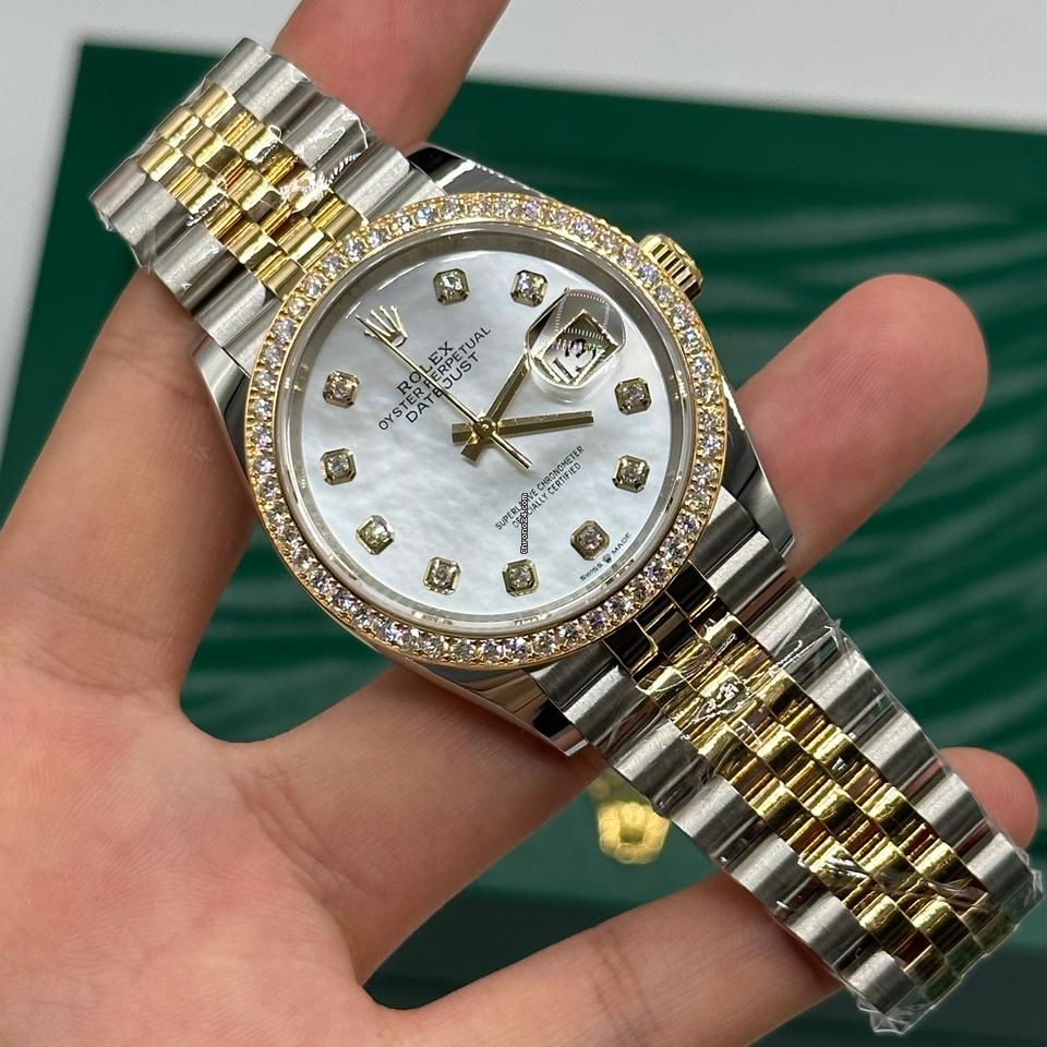 Rolex | Datejust | 126283RBR | Gold/Steel | 36 mm | Gold/Steel | Mother of pearl | Automatic
