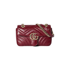 Gucci Marmont Mini Shoulder Bag Rosso Ancora