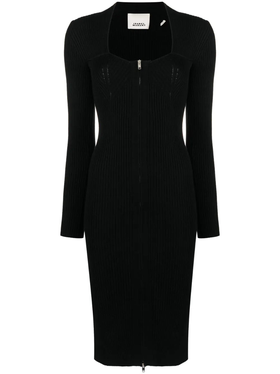 Zael wool-blend midi dress
