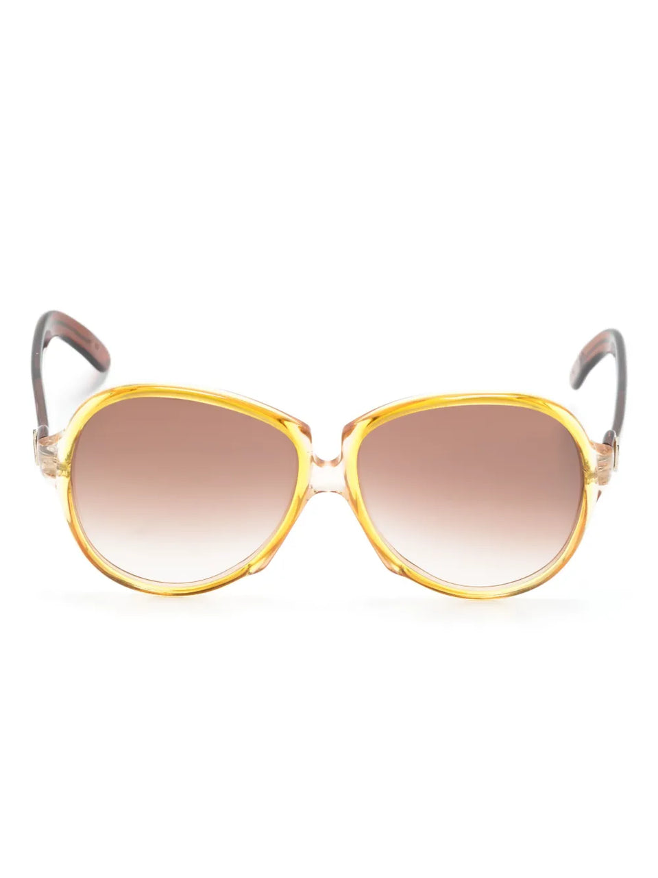1970s two-tone oversize-frame sunglasses