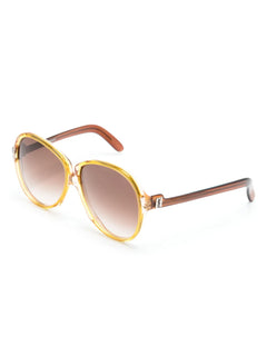1970s two-tone oversize-frame sunglasses