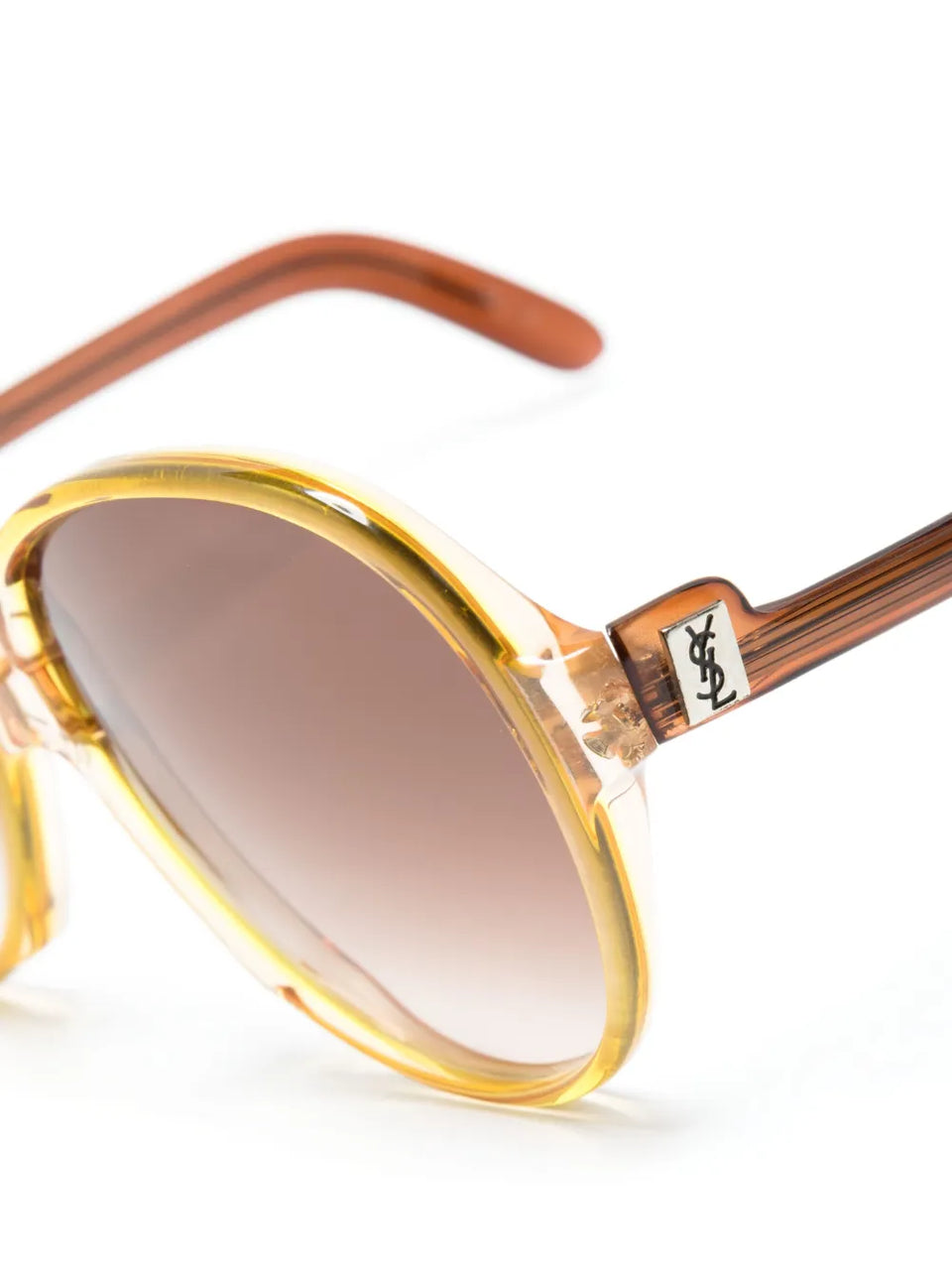 1970s two-tone oversize-frame sunglasses