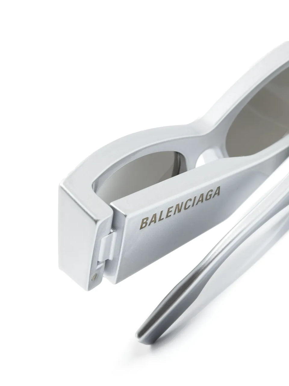 logo-print D-frame sunglasses