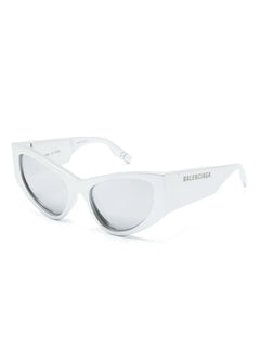 logo-print D-frame sunglasses