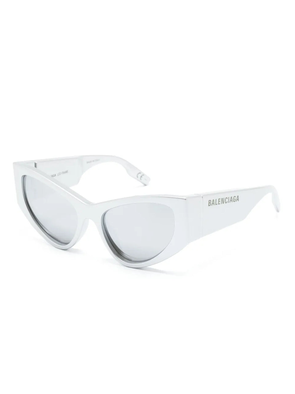 logo-print D-frame sunglasses