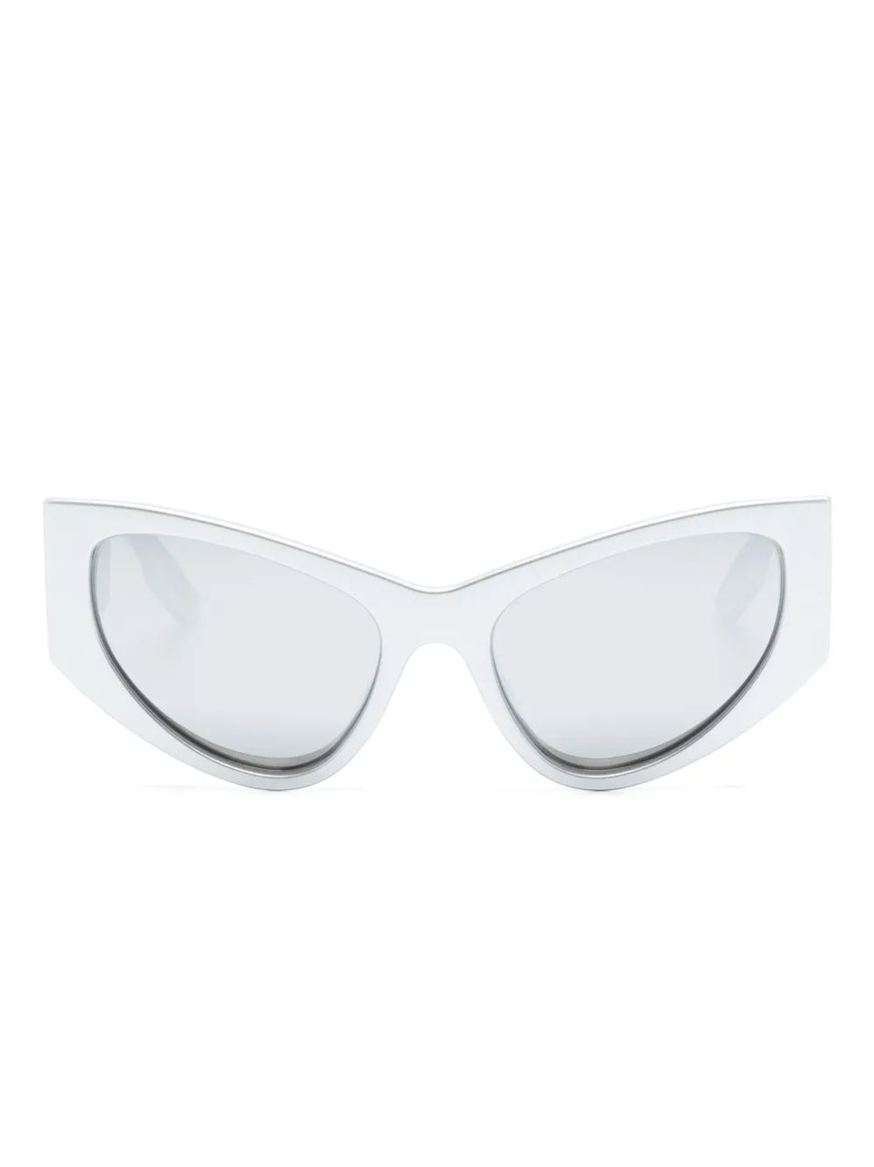logo-print D-frame sunglasses