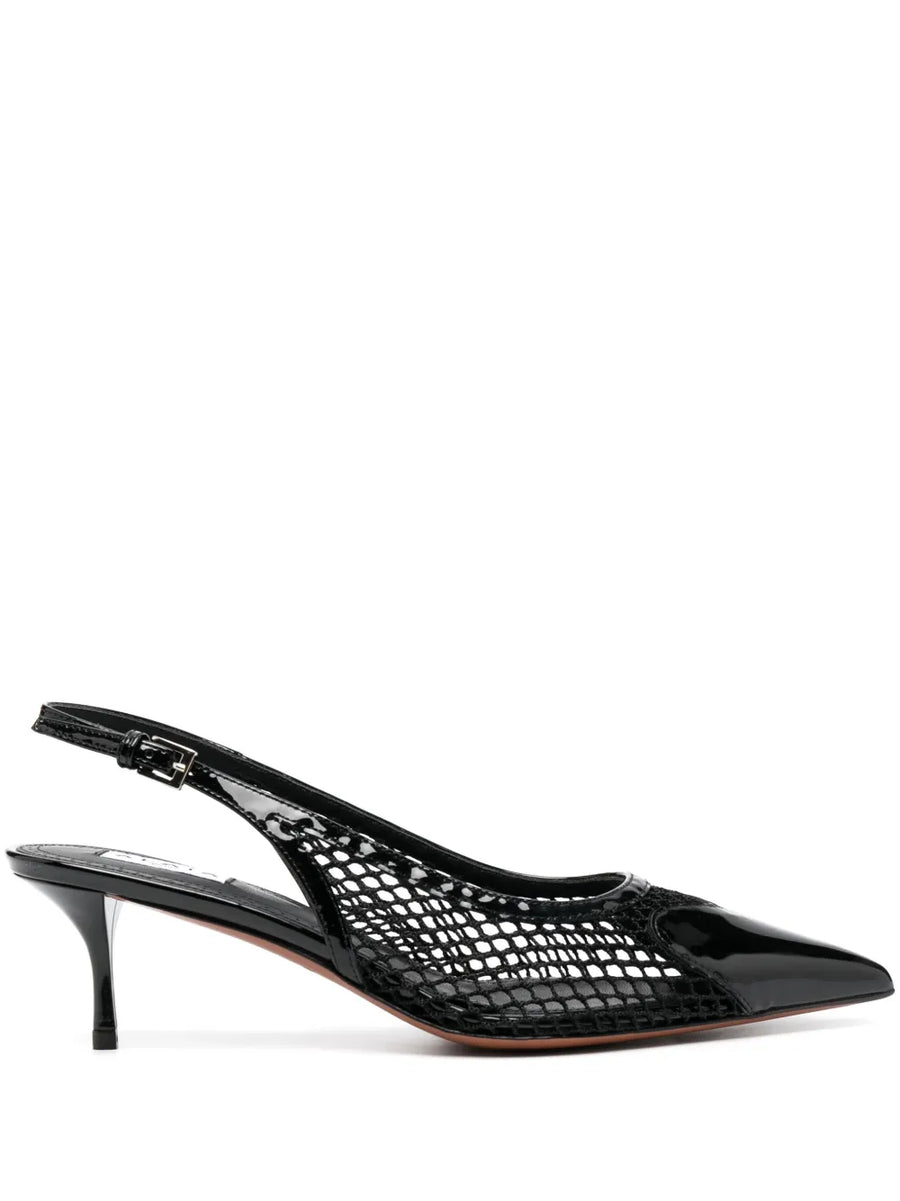 55mm Le Coeur slingback leather pumps