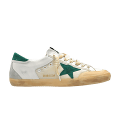 Golden Goose Superstar Distressed Panelled - White Green Ice