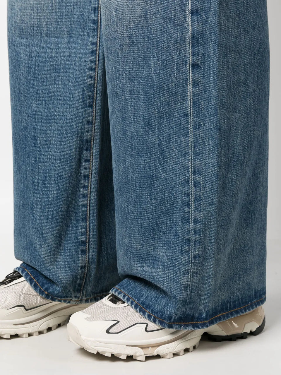 high-rise wide-leg jeans