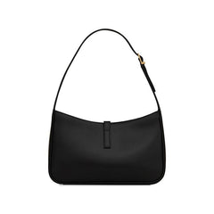 Saint Laurent Le 5 À 7 Hobo Bag In Smooth Leather Nero