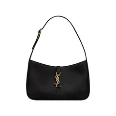 Saint Laurent Le 5 À 7 Hobo Bag In Smooth Leather Nero