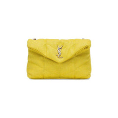 Saint Laurent Puffer Toy Bag Lemon Pie