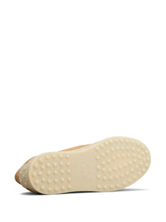 logo-debossed suede espadrilles