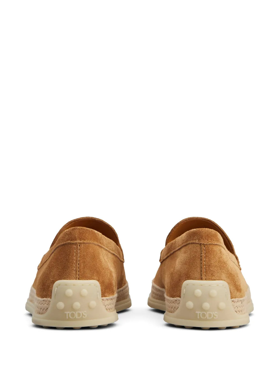 logo-debossed suede espadrilles
