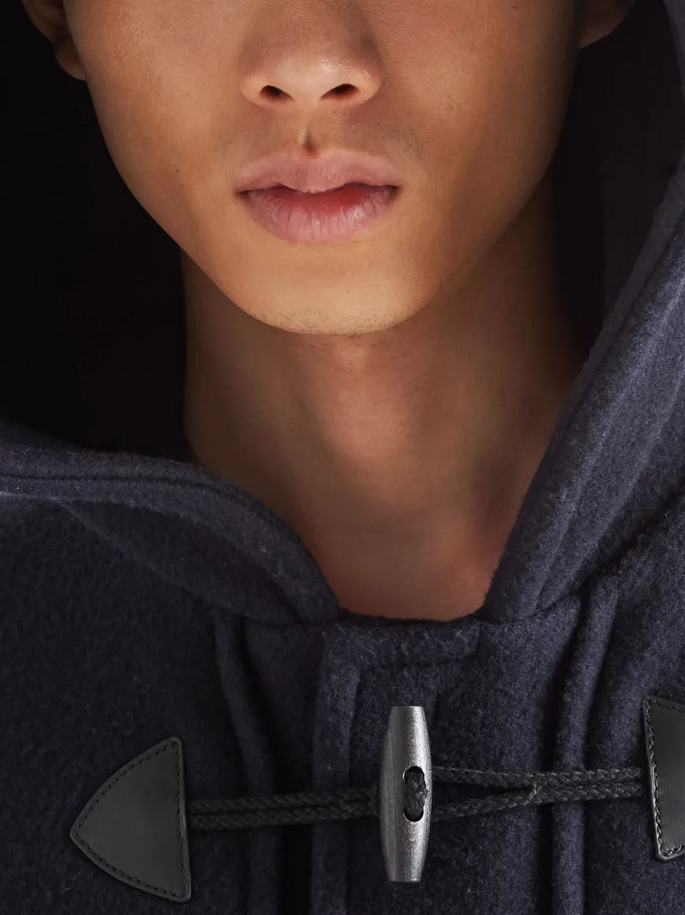 double-breasted wool duffle coat