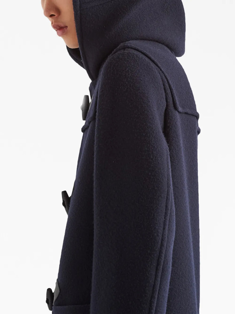 double-breasted wool duffle coat