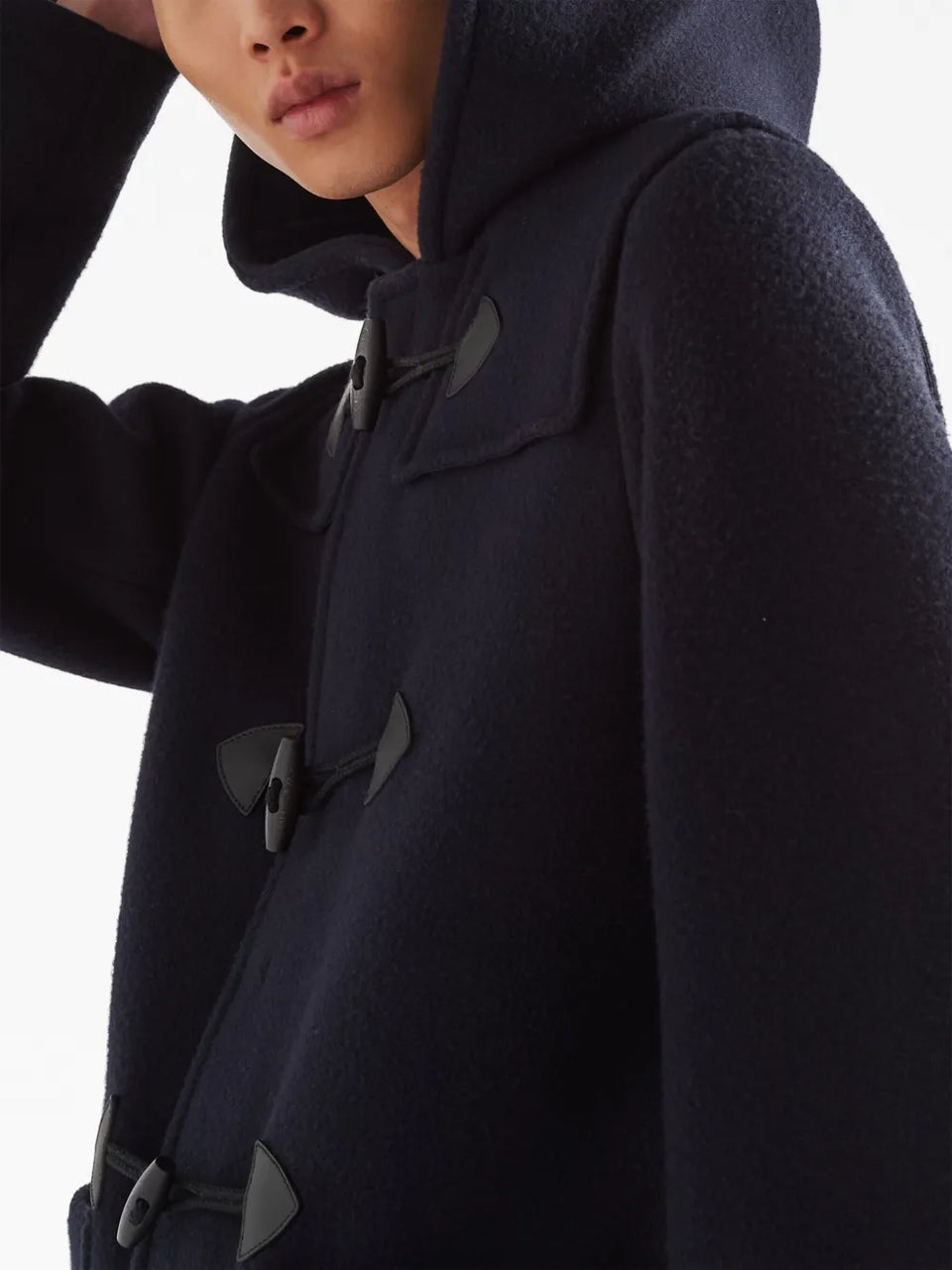 double-breasted wool duffle coat
