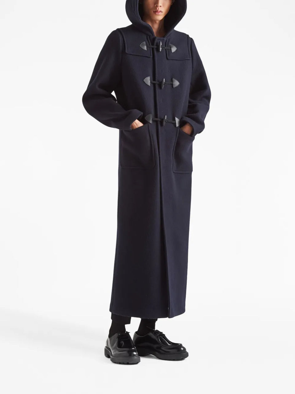 double-breasted wool duffle coat