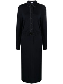Monili chain-embellished shirt dress