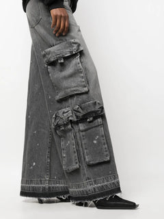 Baggy Cargo wide-leg jeans