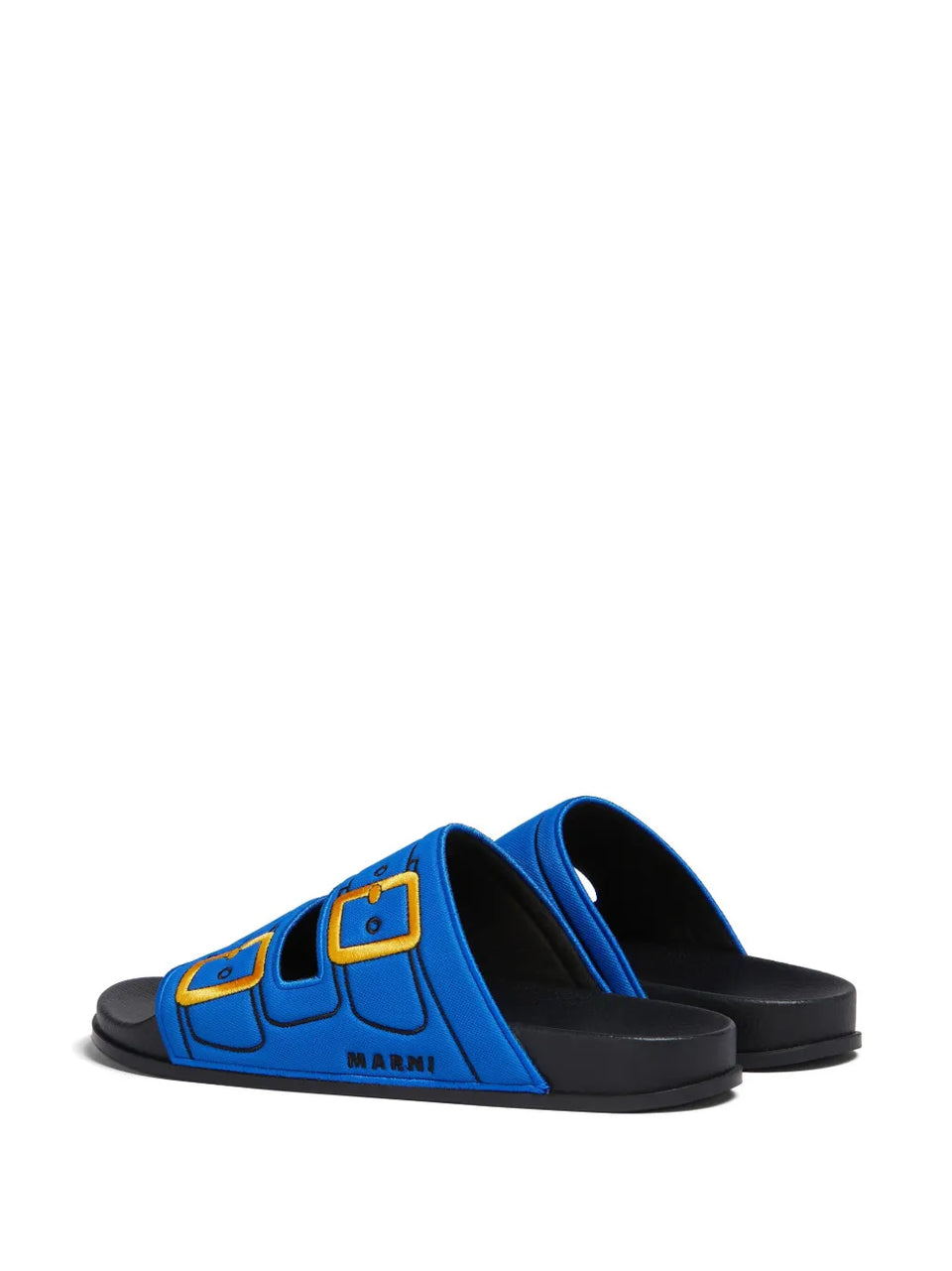 embroidered slip-on slides