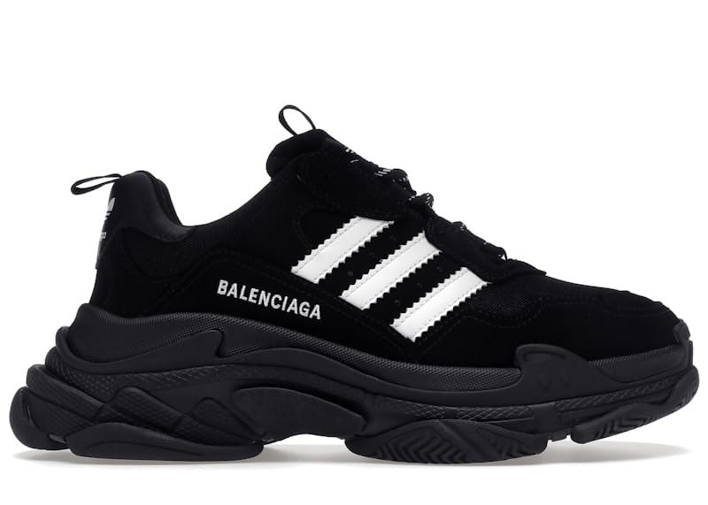 Balenciaga x adidas Triple S Black White