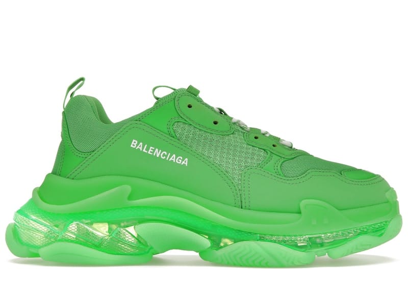 Balenciaga Triple S Clear Sole Bright Green