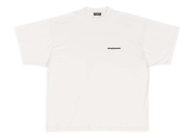 Balenciaga Strike 1917 Oversized T-Shirt Off-White