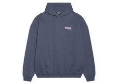 Balenciaga Political Campaign Large Fit Hoodie Dark Grey/White