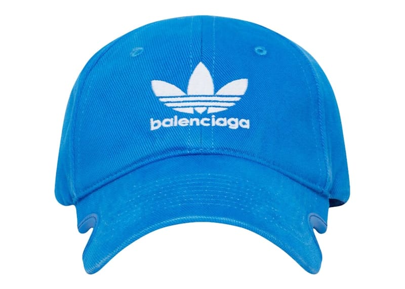 Balenciaga x adidas Trefoil Balenciaga Logo Cap Blue/White