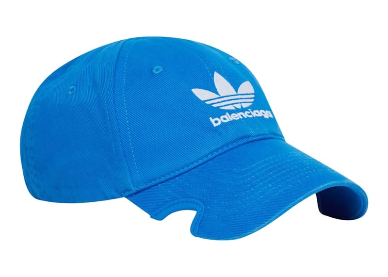 Balenciaga x adidas Trefoil Balenciaga Logo Cap Blue/White