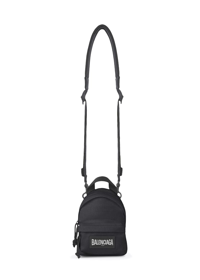 Balenciaga Oversized Crossbody Backpack Mini Black