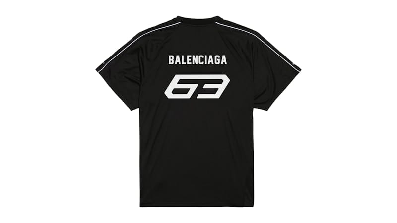 Balenciaga Automobil Lamborghini Oversized Soccer T-Shirt Black