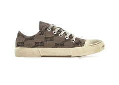 Balenciaga Paris Low Top BB Monogram Dark Beige Brown (Women's)