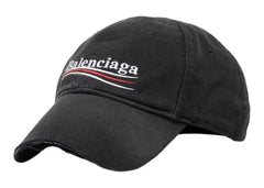 Balenciaga Political Campaign Distressed Cap Grey/Multi
