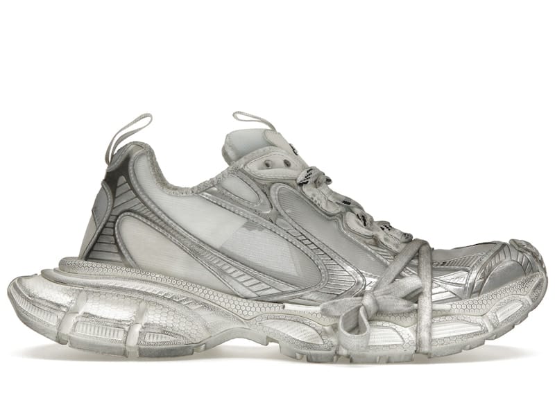 Balenciaga 3XL White Silver Summer Mesh
