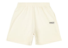 Balenciaga Political Campaign Large Fit Sweat Shorts Light Beige/Black/Blue